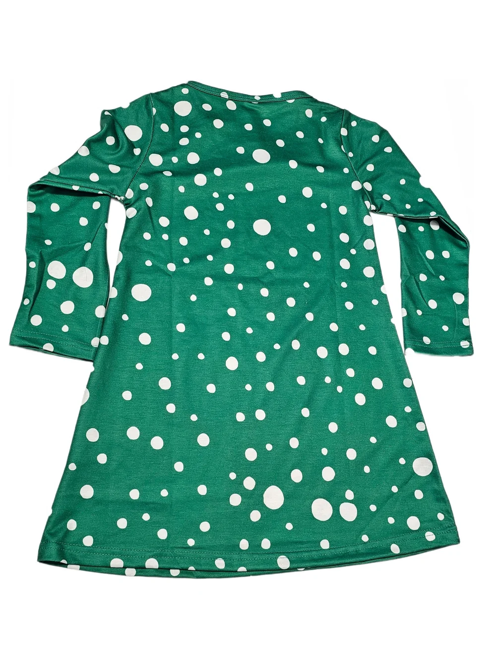Girls Green Snowman Holiday Tunic Top Dress 5 Youth